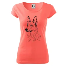 Německý ovčák černá kresba