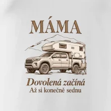 Máma dovolená začíná až si konečně sednu obytný pick-up