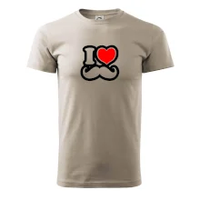 i love mustache - obrys i love mustache - obrys