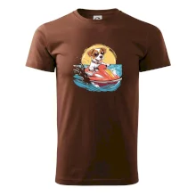 Jack russell teriér na vodním skútru