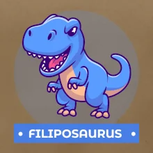 Dinosauří jména - modrý dinosaurus