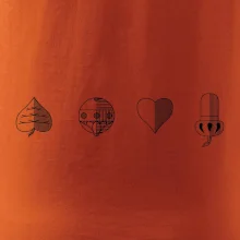 Prší - barvy hracích karet