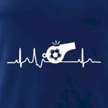 EKG fotbal rozhodčí a píšťalka