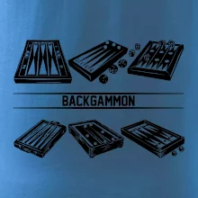 Backgammon černý set