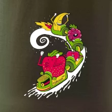 Milkshake vlak kreslený (Pecka design)