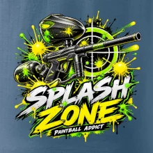 Neonový zásah splash zone paintball