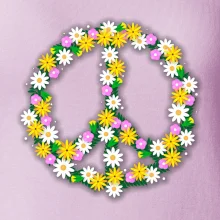 Peace symbol kopretiny