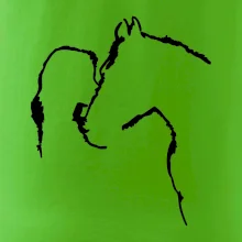 Kůň a já silueta Kůň a já silueta