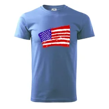 Americká vlajka ohnutá