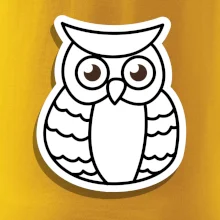 Sova kreslená na prsu