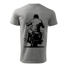 Motorkář na zádech - chopper