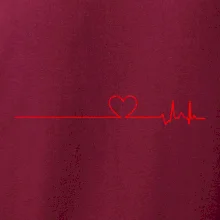 Poker EKG srdce červené