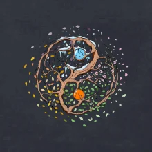 Yin & Yang strom - zima, léto