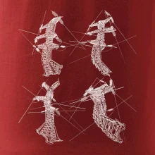 Zkroucený stožár vysokého vedení