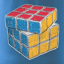 Rubikova kostka kreslená
