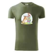 Velikonoční zajíček tulipány