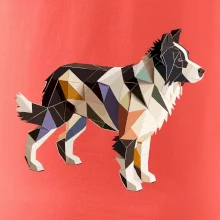 Border colie slepená z papíru