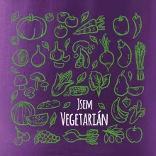 Jsem vegetarián - zelenina ve čtverci