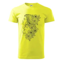 Žena a kočka - kreslená