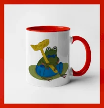 Žába s houbou  (studio-arte.cz)