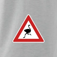 Dopravní značka - Pozor pštros