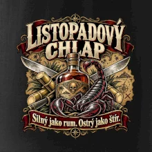 Listopadový chlap rum a ostrý štír