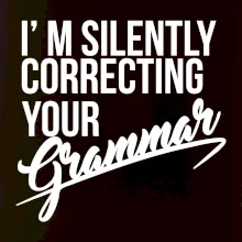 Correcting grammar