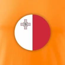 Vlajka Malta kulatá velká
