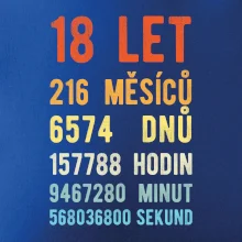 Narozeniny 18 přepočet času