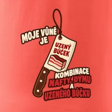Vůně nafty dýmu a uzeného bůčku