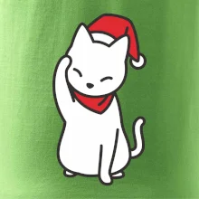 Vánoční kočka mávající