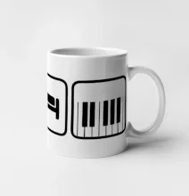 Eat sleep piano v řadě