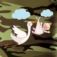 Čáp čekáme miminko - holka