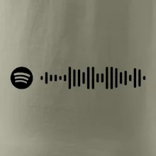 Spotify kód na prsu