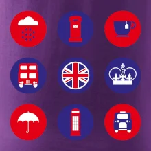 Anglie symboly v kruzích