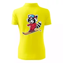 Mýval na lyžích - kreslený