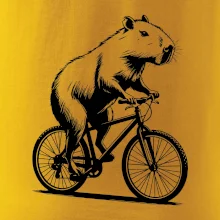 Kapybara na kole černá