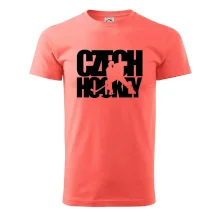 Czech hockey - nápis s hokejistou - Mistrovství světa v ledním hokeji 2026