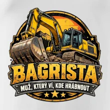 Bagrista muž který ví kde hrábnout