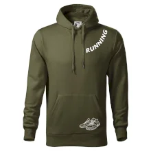 Running nápis šikmo