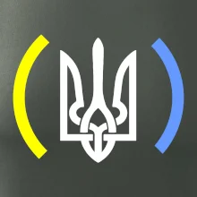 Ukrajina trojzubec s barvami