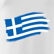Řecko vlajka - štětkou