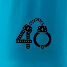 Narozeninové tričko pro policajta - pouta 40