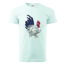 Kohout kreslený bílý