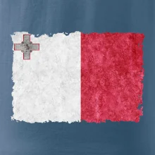 Vlajka Malta okousaná