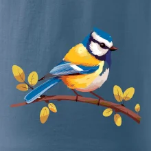 Sýkorka modřinka kreslená