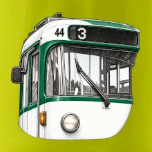 Detail čela T3R SLF tečkovaná perokresba