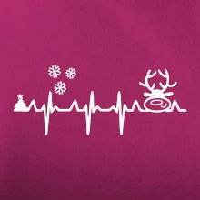 EKG Vánoce Vločky a sob