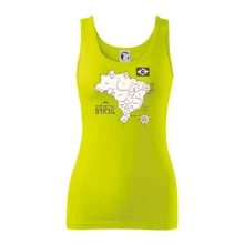 Brazílie mapa s názvy regionů