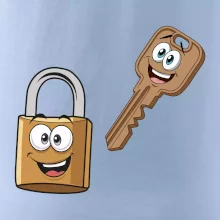 Parové triko - Zámek a klíč